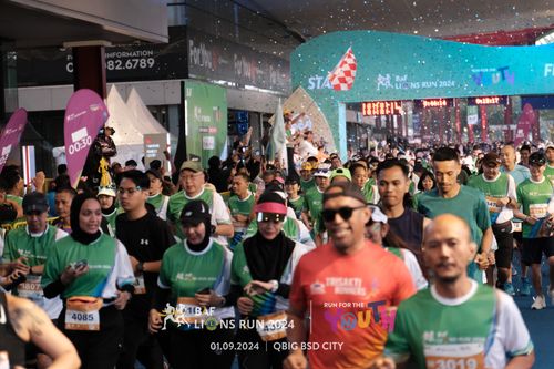 Race photo from BAF LIONS RUN 2024