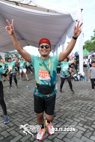 Race photo from Arutmin Borneo Run 2024