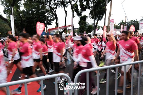 Race photo from Smartfren Run 2024