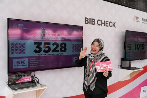 Race photo from Smartfren Run 2024