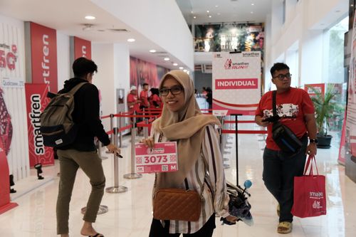 Race photo from Smartfren Run 2024