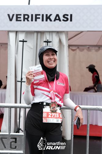 Race photo from Smartfren Run 2024