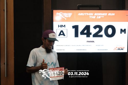 Race photo from Arutmin Borneo Run 2024