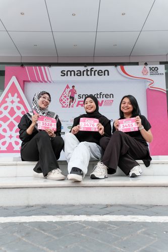 Race photo from Smartfren Run 2024