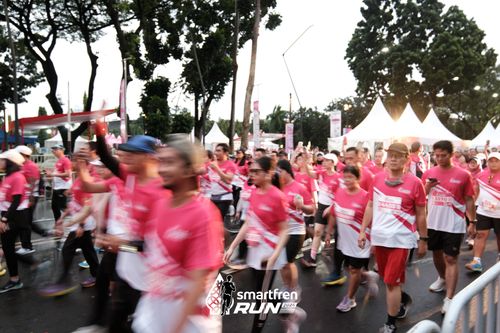 Race photo from Smartfren Run 2024