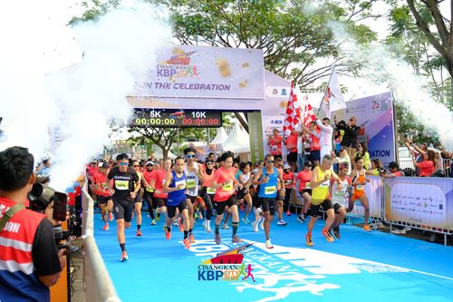 Race photo from CISANGKAN KBP CITY RUN 2025