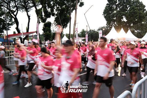 Race photo from Smartfren Run 2024