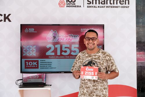 Race photo from Smartfren Run 2024