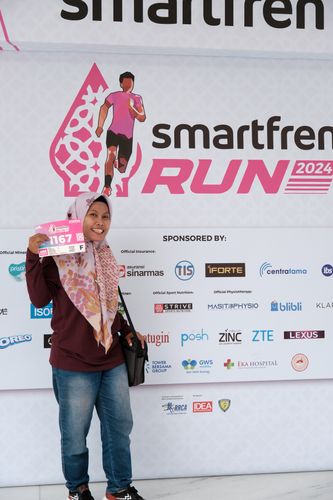 Race photo from Smartfren Run 2024