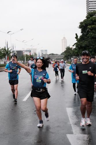 Race photo from Road to BAF Lions Run 2024