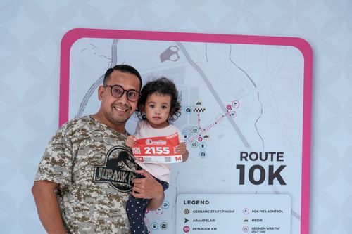 Race photo from Smartfren Run 2024