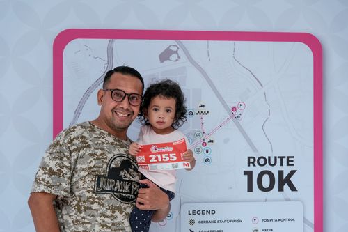 Race photo from Smartfren Run 2024