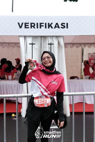 Race photo from Smartfren Run 2024