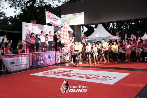 Race photo from Smartfren Run 2024