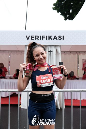 Race photo from Smartfren Run 2024