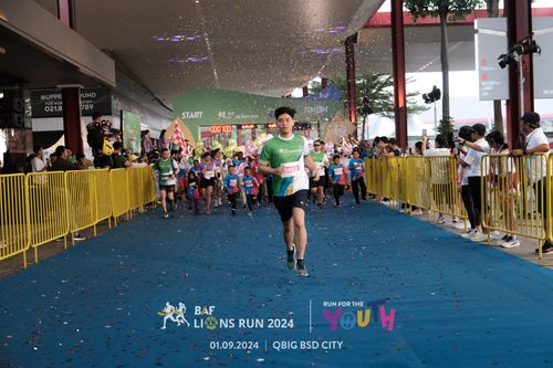 Race photo from BAF LIONS RUN 2024