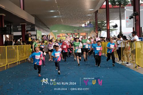Race photo from BAF LIONS RUN 2024