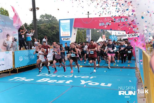 Race photo from Nu Skin Run 10K