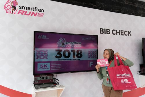 Race photo from Smartfren Run 2024