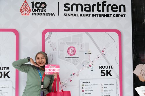 Race photo from Smartfren Run 2024