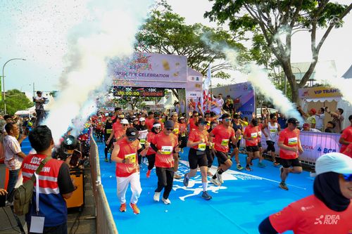 Race photo from CISANGKAN KBP CITY RUN 2025