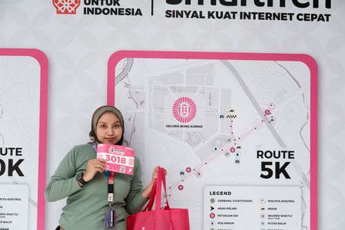 Race photo from Smartfren Run 2024