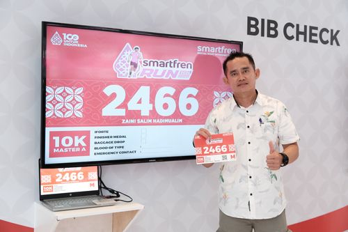 Race photo from Smartfren Run 2024