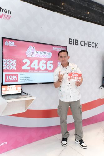 Race photo from Smartfren Run 2024