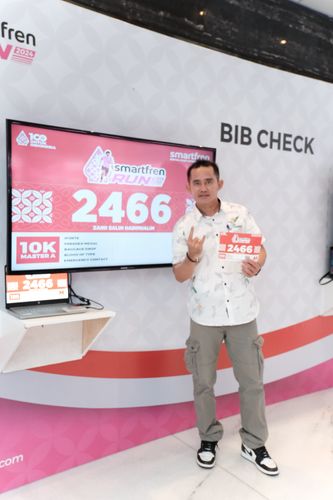Race photo from Smartfren Run 2024