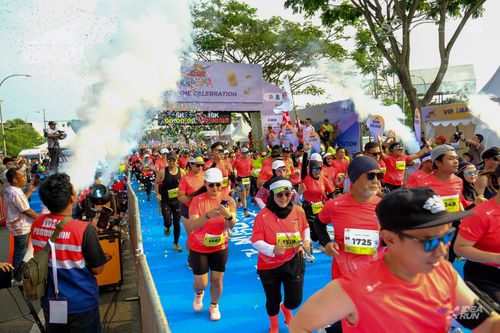 Race photo from CISANGKAN KBP CITY RUN 2025