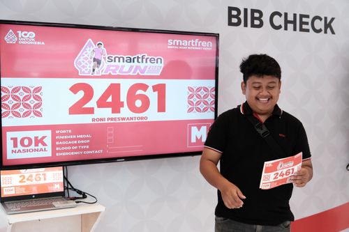 Race photo from Smartfren Run 2024