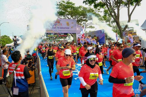 Race photo from CISANGKAN KBP CITY RUN 2025