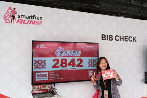 Race photo from Smartfren Run 2024