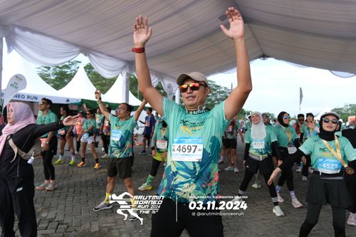 Race photo from Arutmin Borneo Run 2024