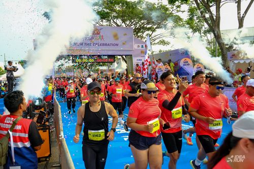 Race photo from CISANGKAN KBP CITY RUN 2025