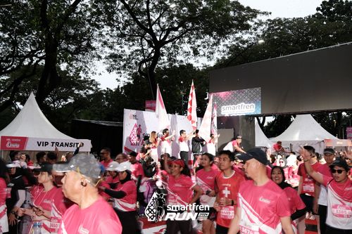 Race photo from Smartfren Run 2024