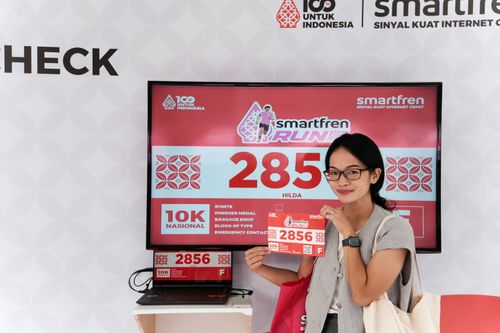 Race photo from Smartfren Run 2024