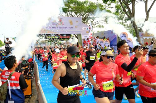 Race photo from CISANGKAN KBP CITY RUN 2025