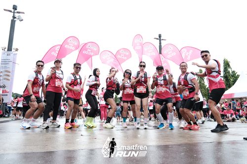 Race photo from Smartfren Run 2024