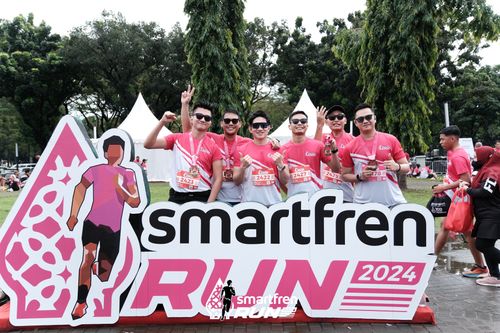 Race photo from Smartfren Run 2024