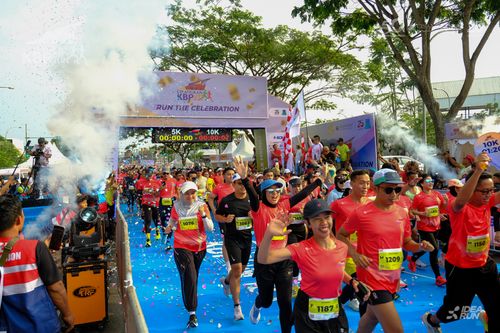 Race photo from CISANGKAN KBP CITY RUN 2025