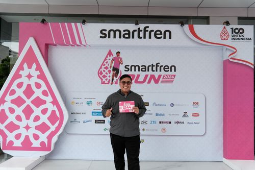 Race photo from Smartfren Run 2024