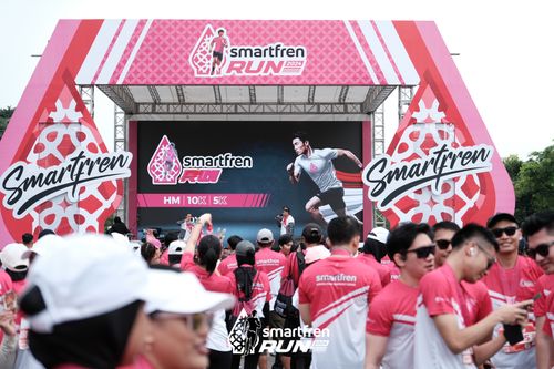 Race photo from Smartfren Run 2024
