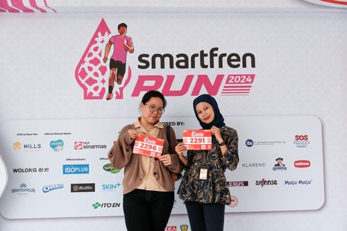 Race photo from Smartfren Run 2024