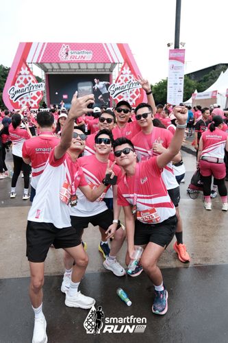 Race photo from Smartfren Run 2024