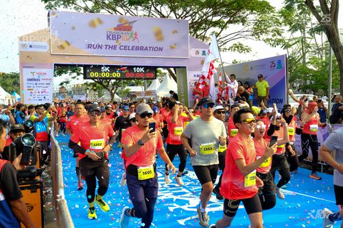 Race photo from CISANGKAN KBP CITY RUN 2025