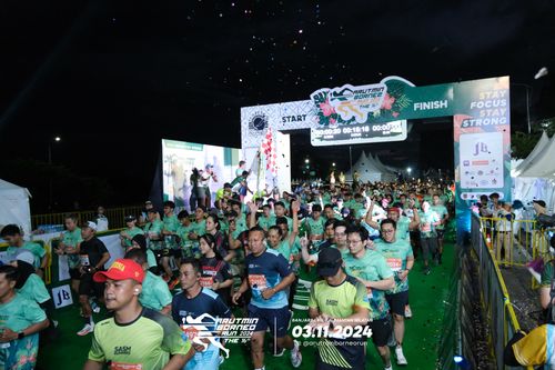 Race photo from Arutmin Borneo Run 2024