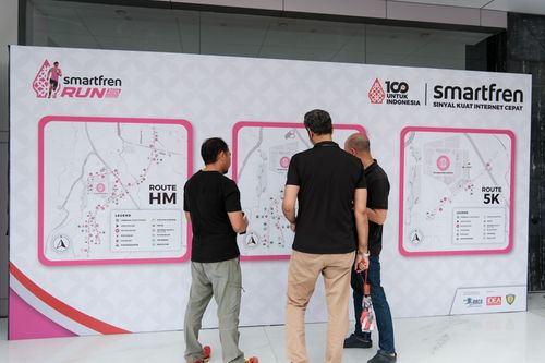 Race photo from Smartfren Run 2024