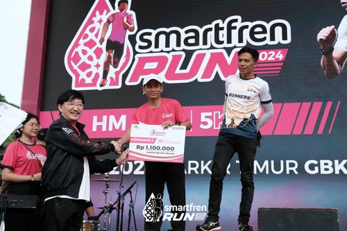 Race photo from Smartfren Run 2024