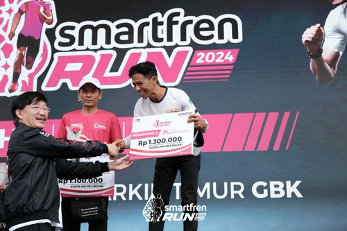 Race photo from Smartfren Run 2024